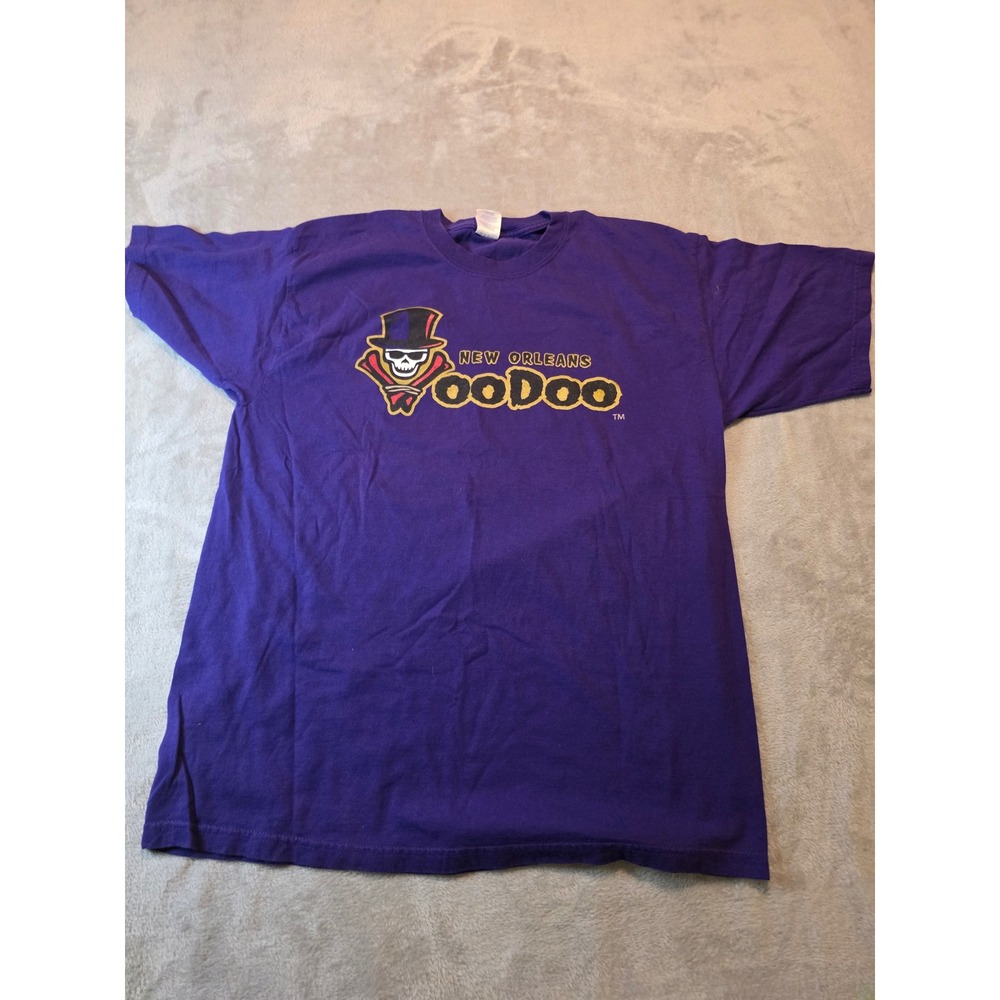 Gildan T-Shirt Mens XL Purple New Orleans VooDoo AFL Football Graphic Tee
